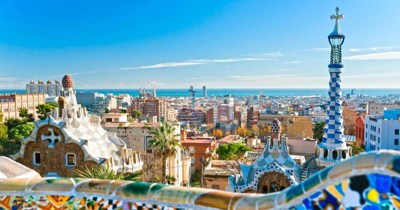 Vue de Barcelone depuis le Parc Güell