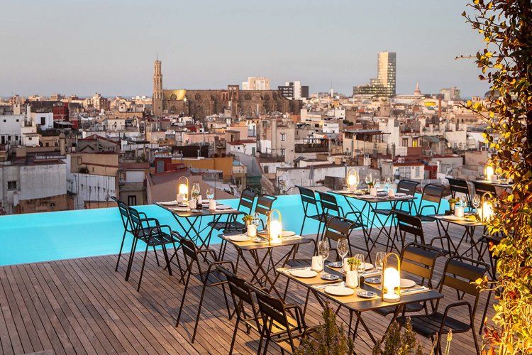 Rooftop Hôtel de Luxe Incentive à Barcelone