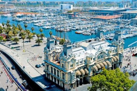 Port Vell à Barcelone